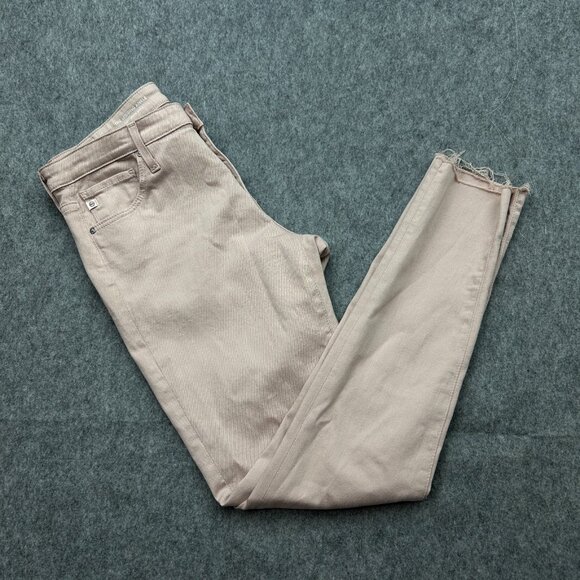 AG Adriano Goldschmied Super Skinny Legging Ankle Jeans Women's Size 28 Pink - Picture 1 of 12